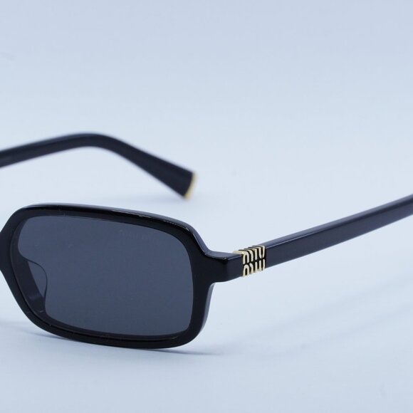 Miu Miu MU11ZSF 16K5S0 Sunglasses Black Rectangle Frame main image 9